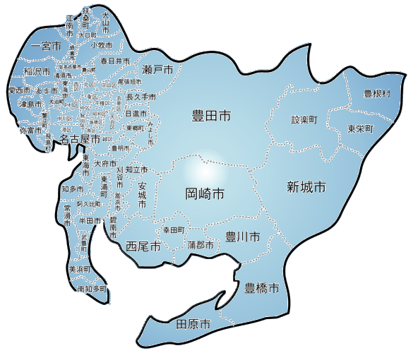 愛知県地図