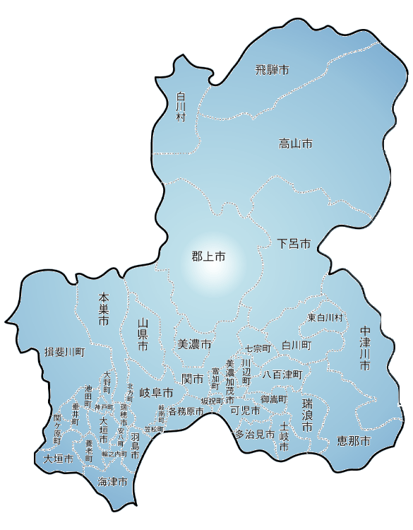 岐阜県地図