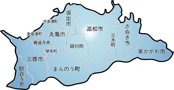 香川県地図