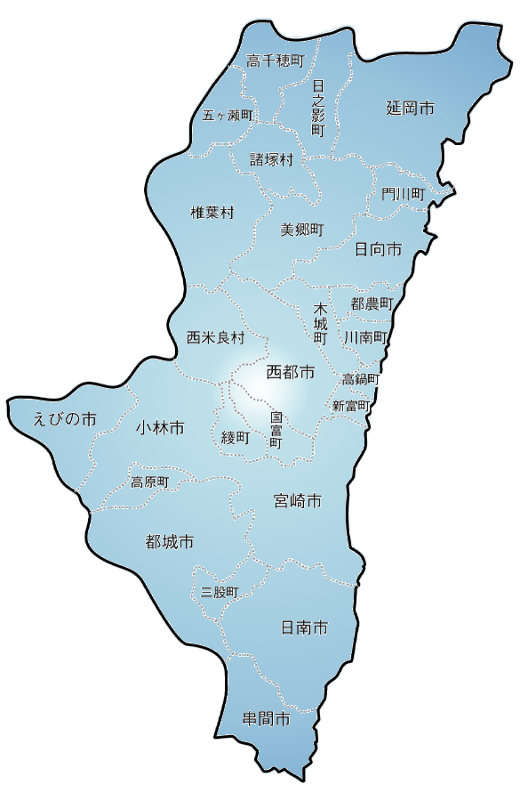 宮崎県地図