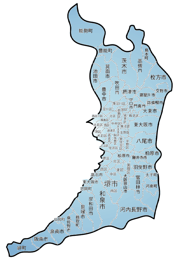 大阪府地図