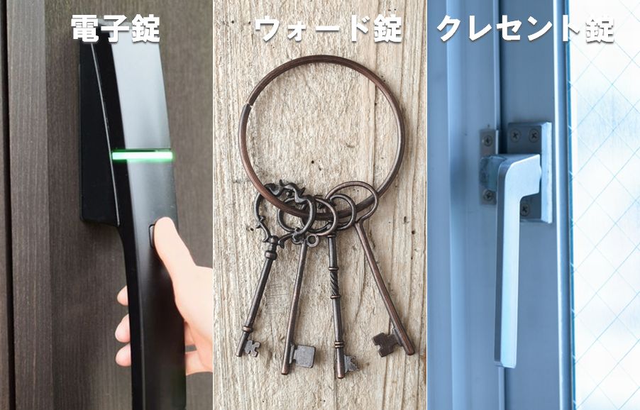 【鍵の種類一覧】玄関扉に使われる6種類の鍵を画像付きで徹底解説！ 暮らしの119番 カギのトラブル