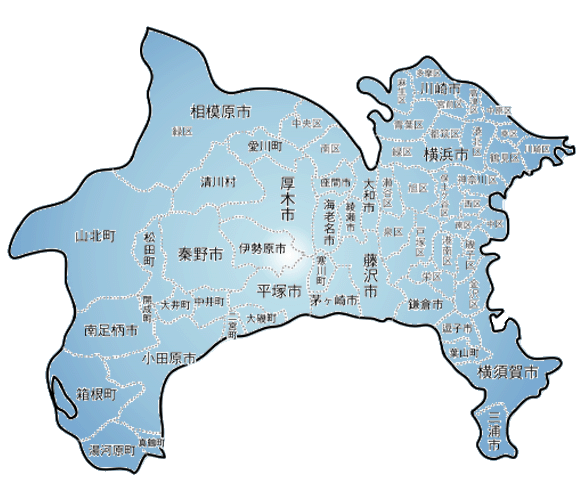 神奈川県地図