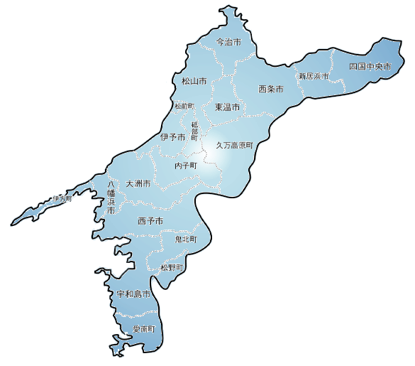 愛媛県地図